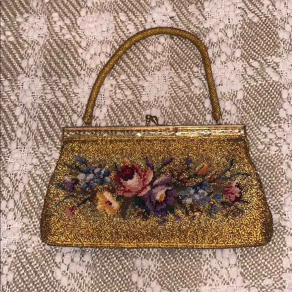 Handbags - Vintage Beaded Floral Purse